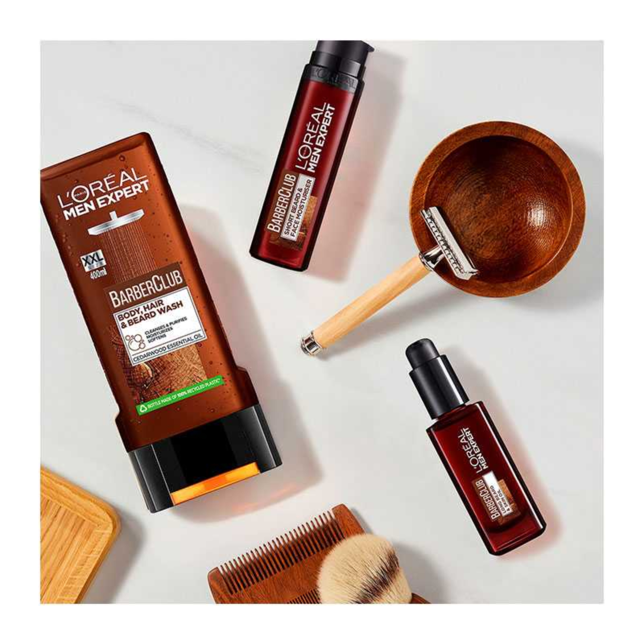 BARBER CLUB SHOWER GEL ENRICHED WITH CEDARWOOD ESSENTIAL OIL XXL SIZE 3