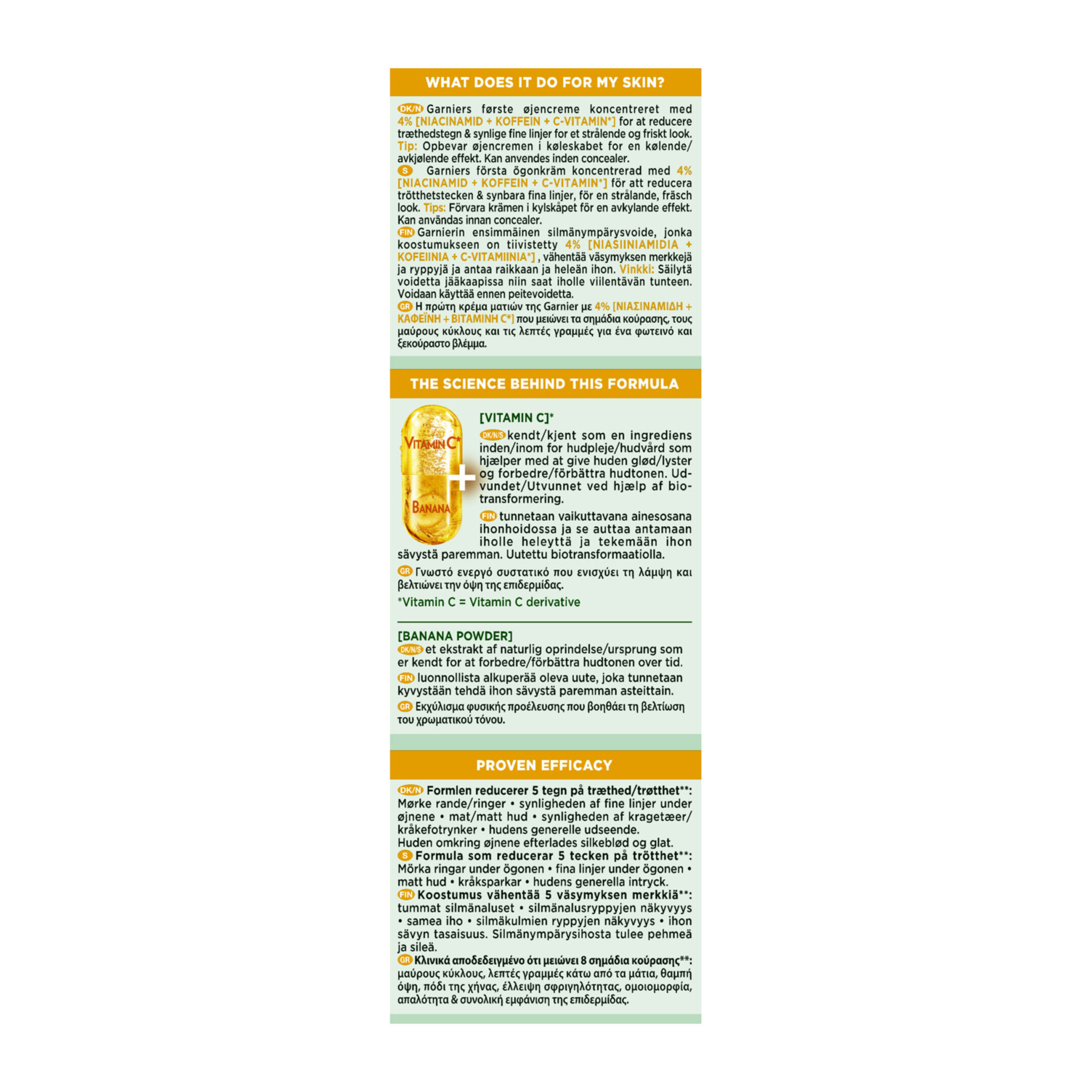 SKIN ACTIVE VITAMIN C GLOW BOOST EYE CREAM 6