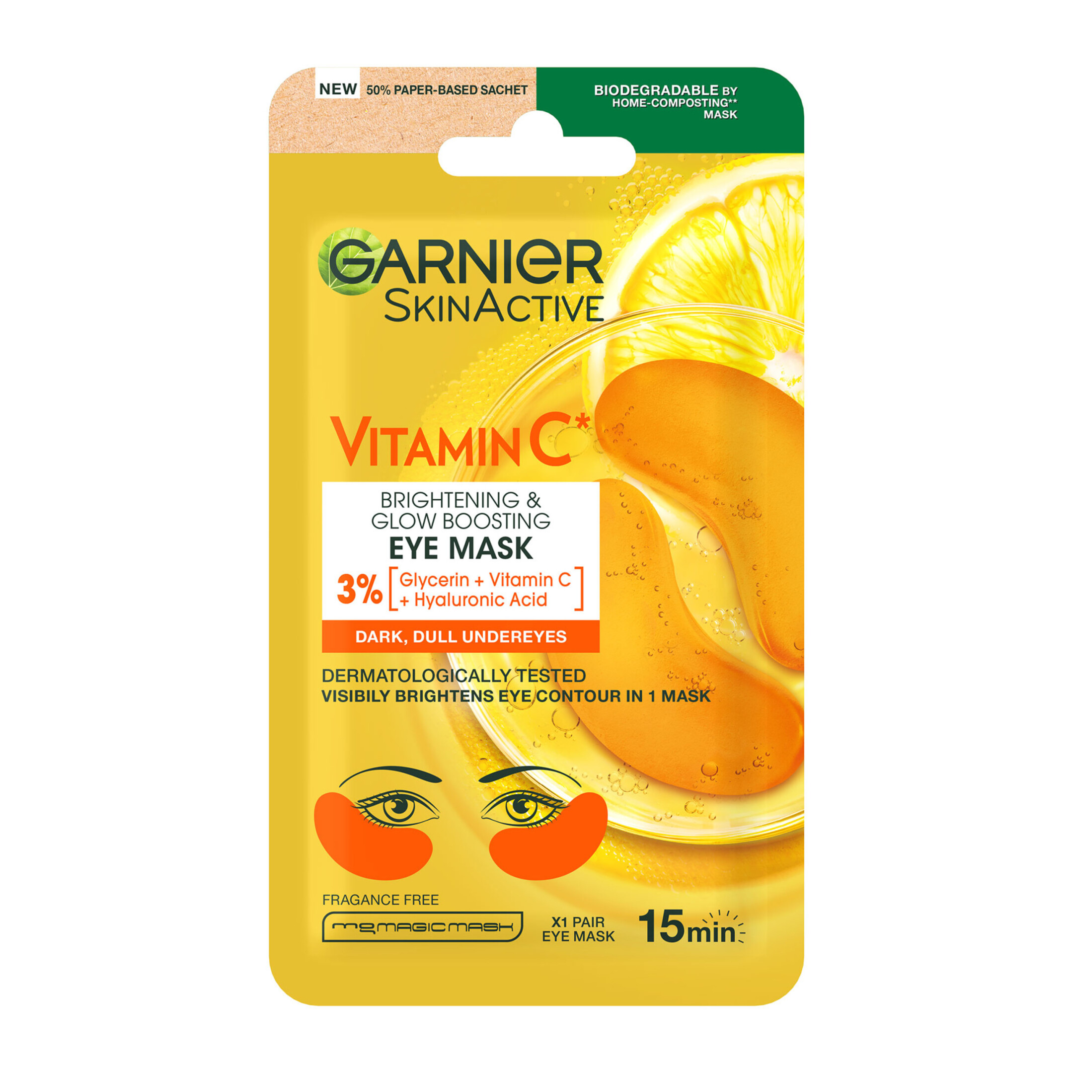 GARNIER VITAMIN C ΜΑΣΚΑ ΜΑΤΙΩΝ ΓΙΑ ΛΑΜΨΗ  0