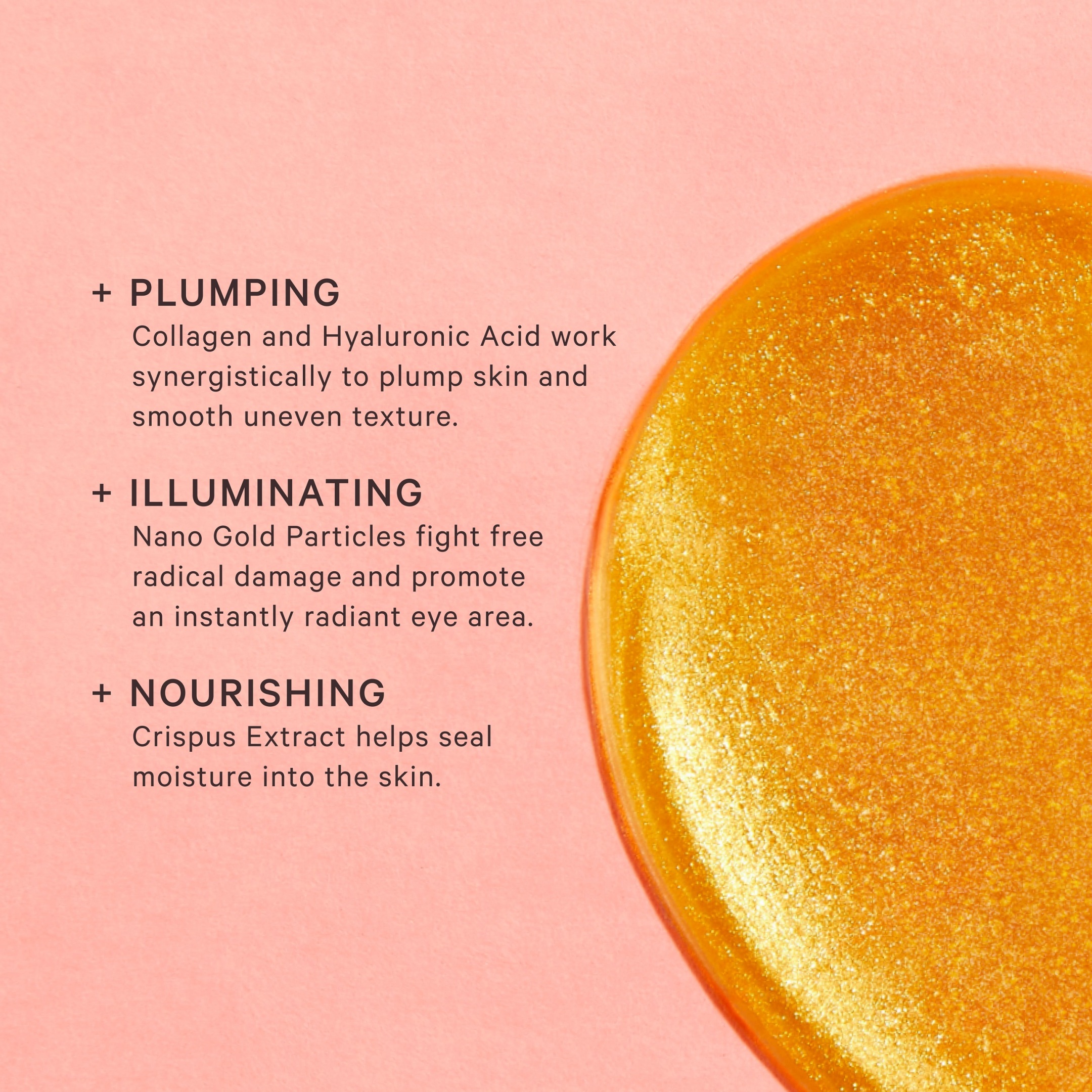 HYDRA-BRIGHT GOLD EYE MASK 3