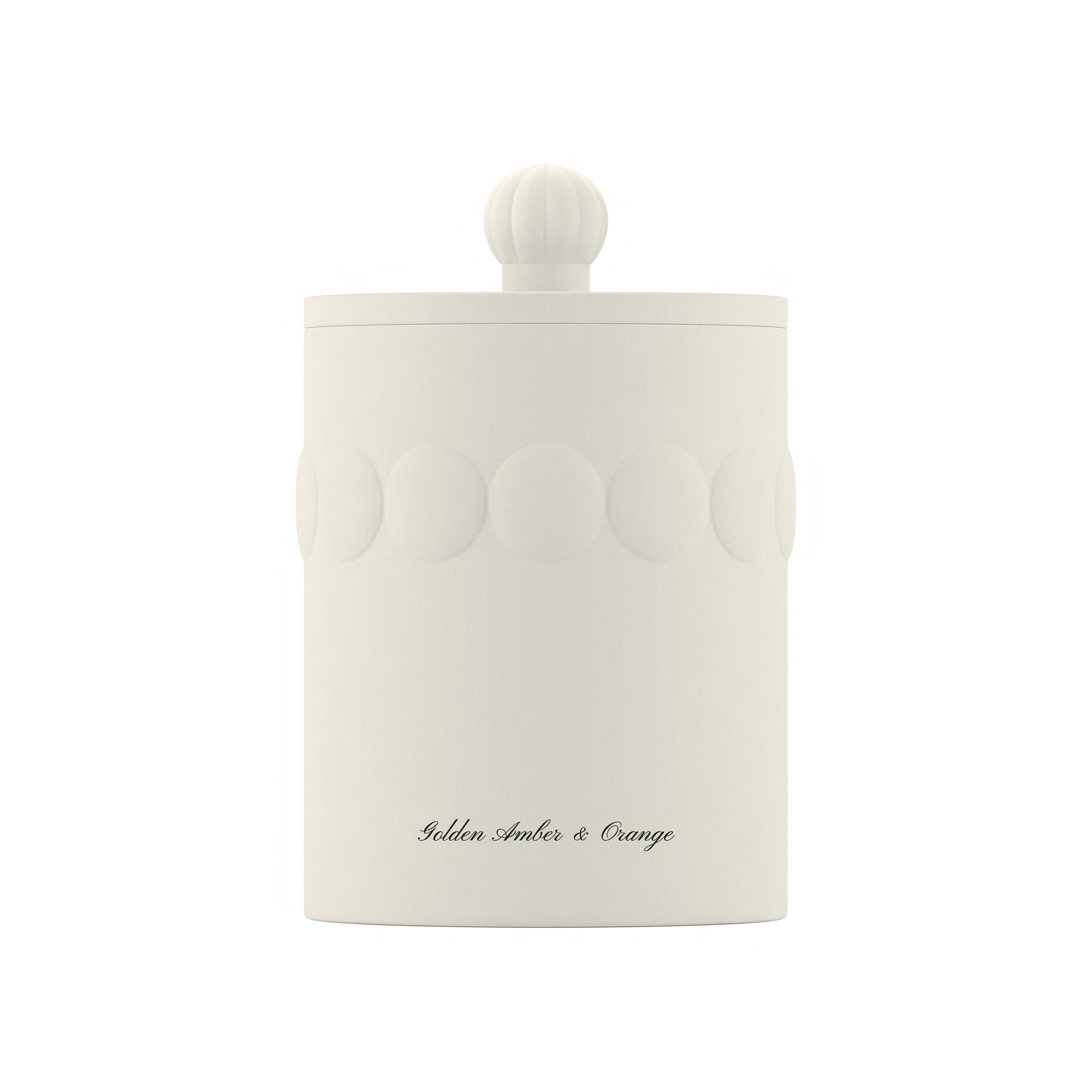 GOLDEN AMBER & ORANGE TOWNHOUSE CANDLE 0