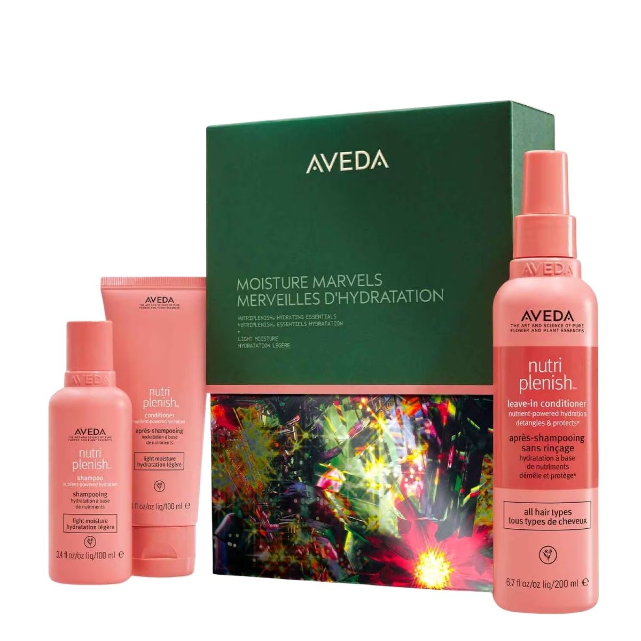 AVEDA MOISTURE MARVELS NUTRIPLENISH HYDRATING ESSENTIALS LIGHT GIFT SET 0