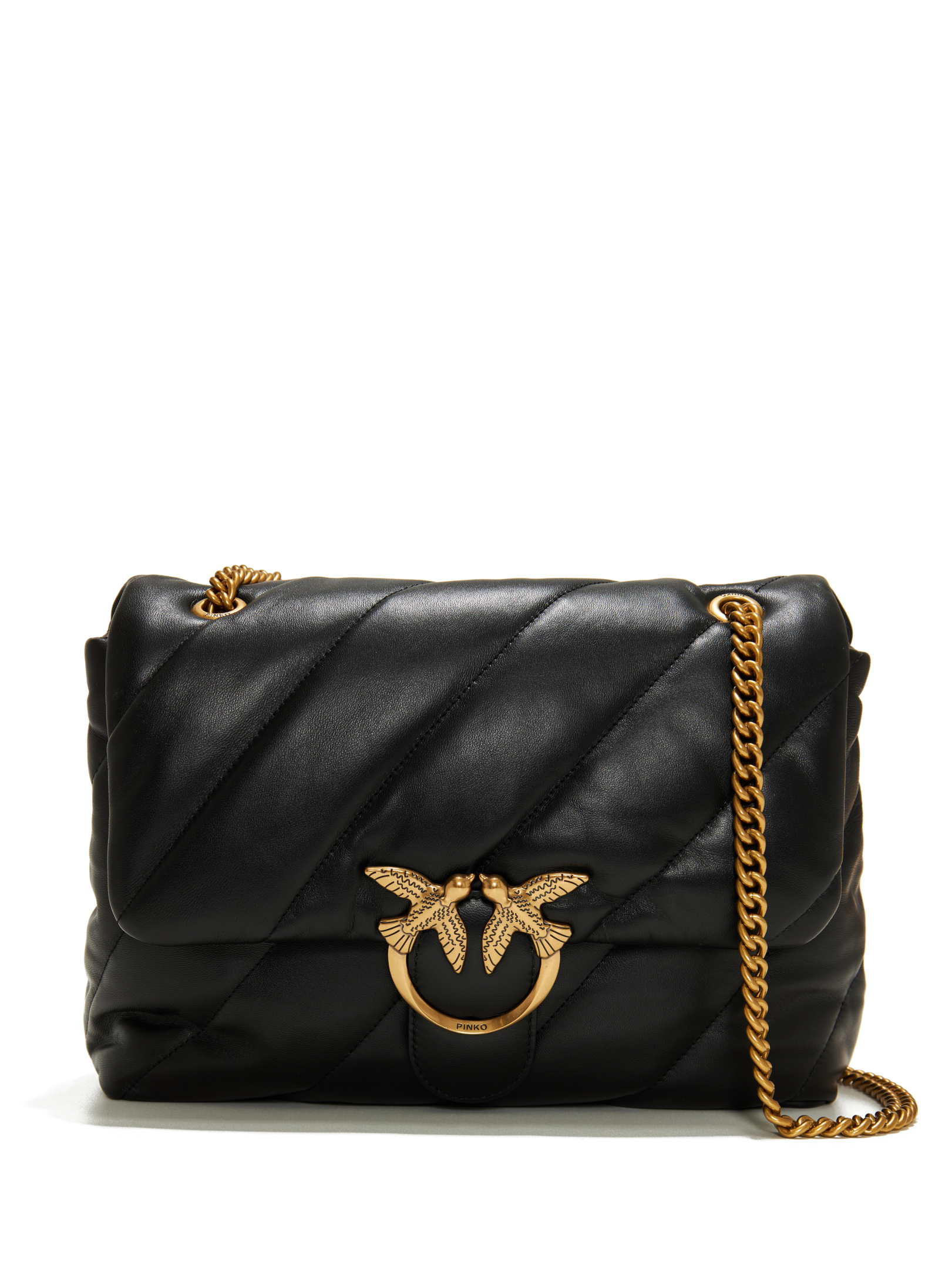 ΓΥΝΑΙΚΕΙΑ ΔΕΡΜΑΤΙΝΗ ΤΣΑΝΤΑ ΜΕ ΑΛΥΣΙΔΑ LOVE BIG PUFF 0