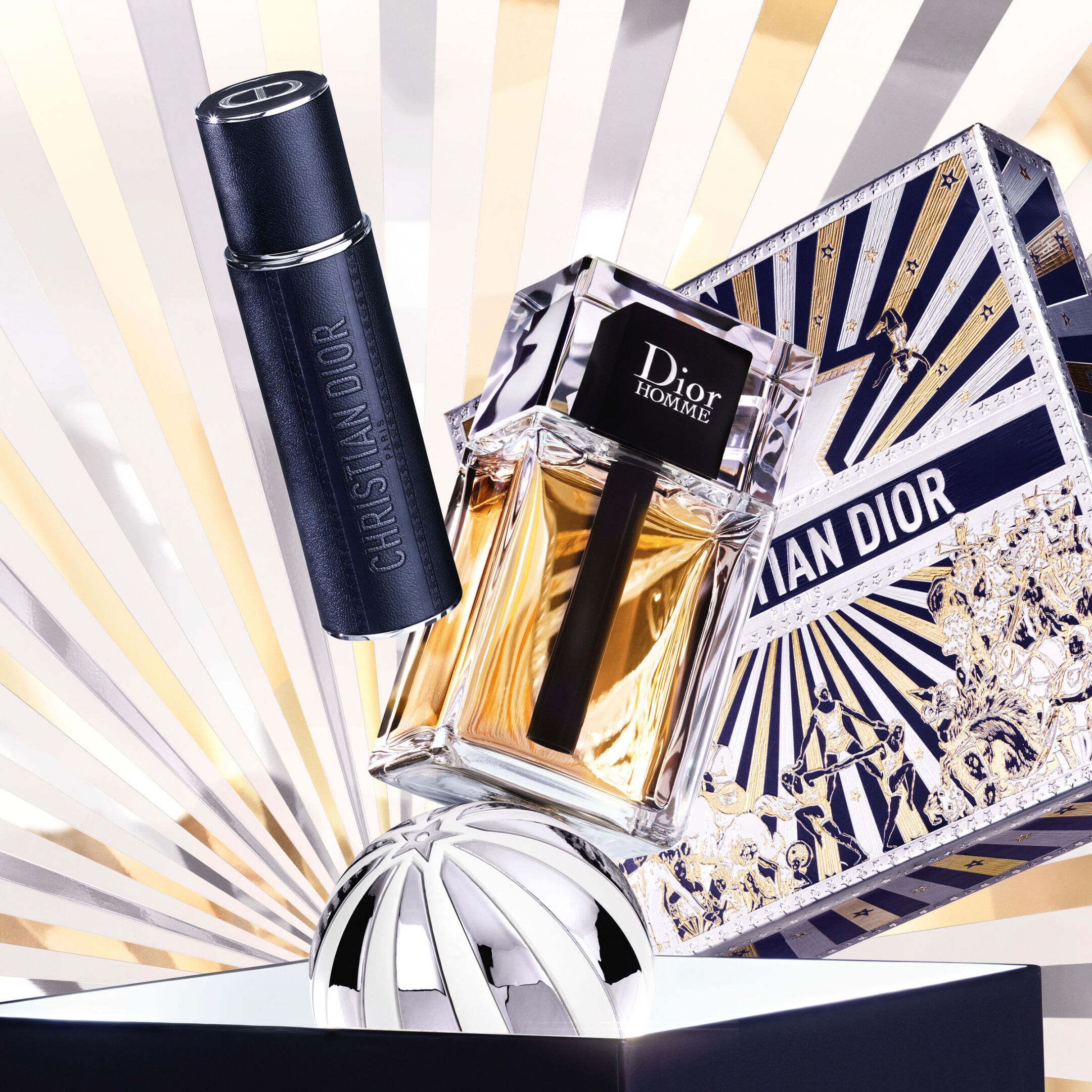 DIOR HOMME SET EAU DE TOILETTE AND TRAVEL SPRAY 2