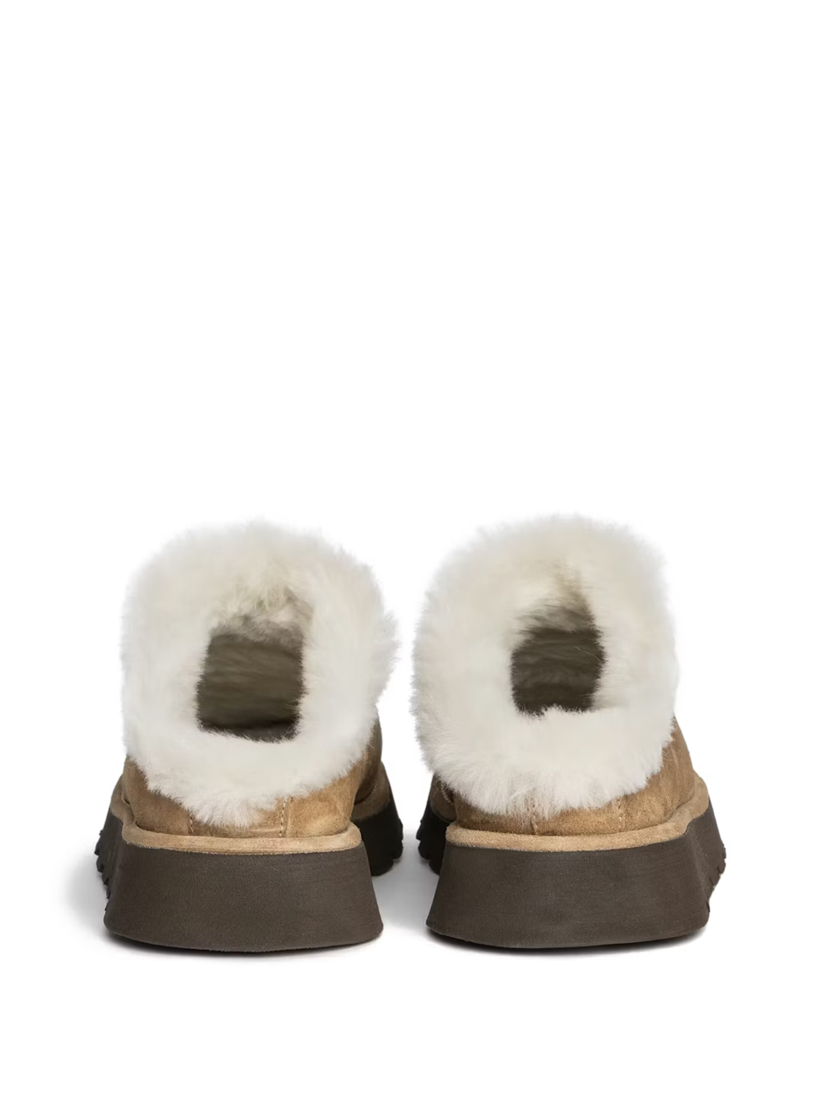 ΓΥΝΑΙΚΕΙΑ SUEDE MULES TEDDY SHEARLING 2