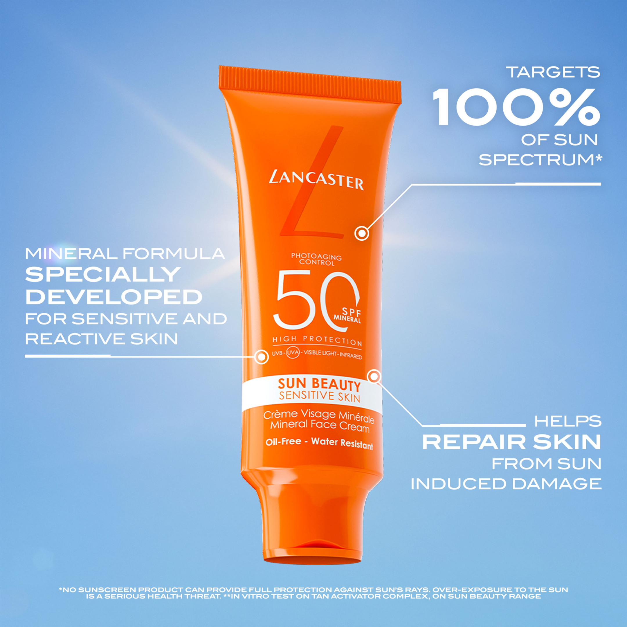 SUN BEAUTY SENSITIVE SKIN MINERAL FACE CREAM SPF50 6