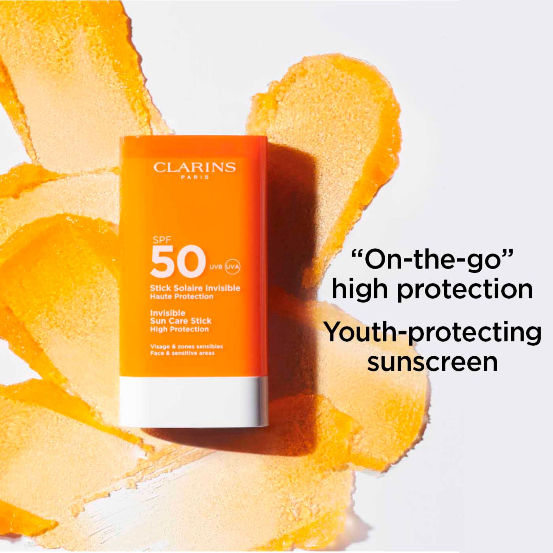 CLARINS INVISIBLE SUN CARE STICK SPF50 1