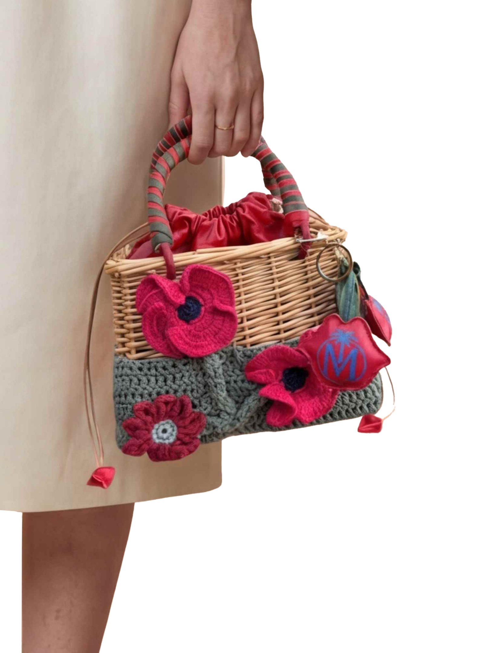 ΓΥΝΑΙΚΕΙΑ ΨΑΘΙΝΗ ΤΣΑΝΤΑ ΧΕΙΡΟΣ POPPY WICKER 1