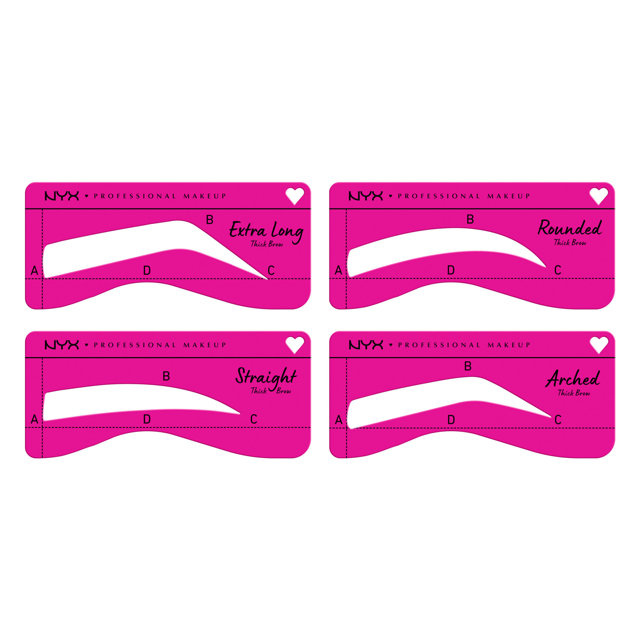 ZERO TO BROW STENCIL FOR THICK BROWS 1