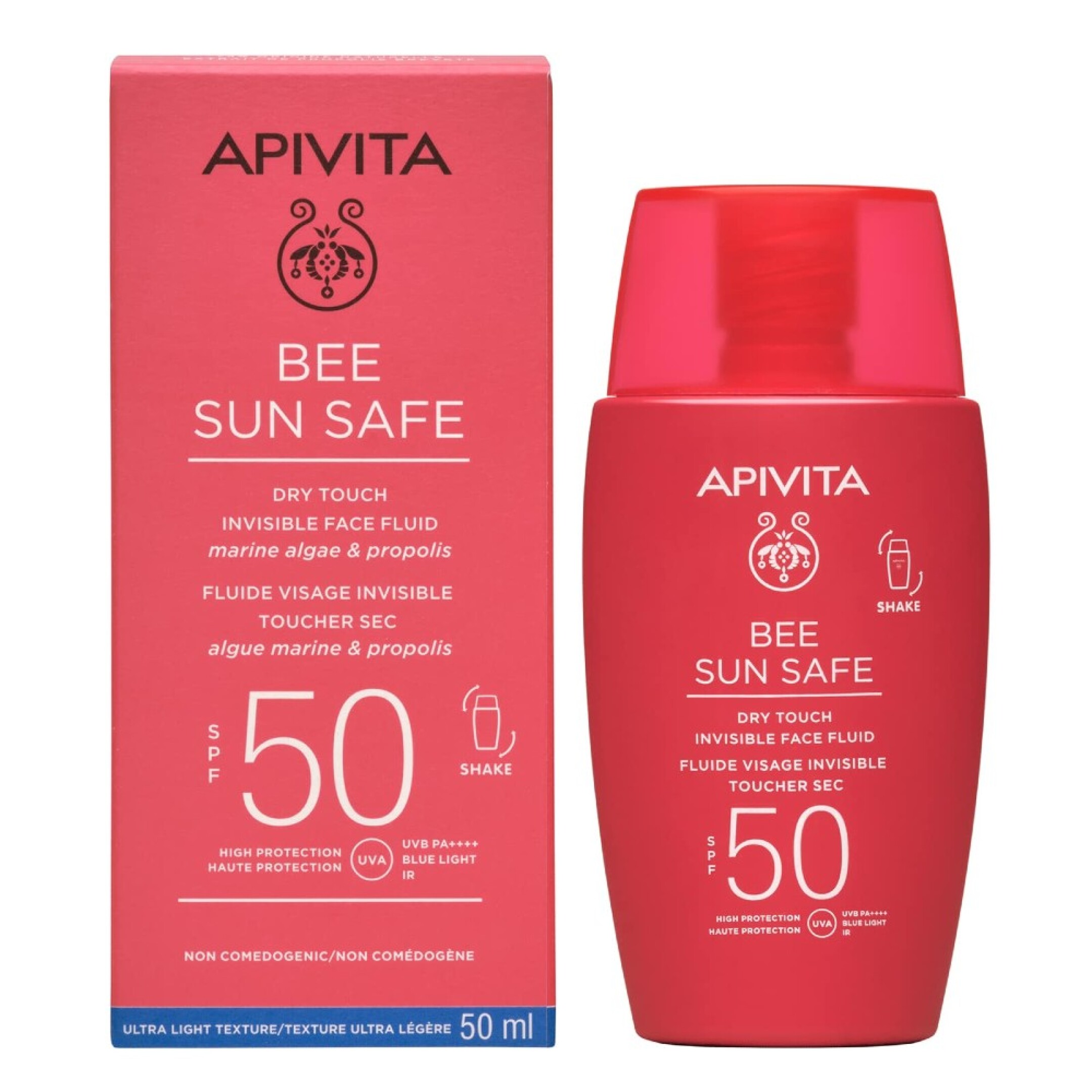 BEE SUN SAFE DRY TOUCH INVISIBLE FACE FLUID SPF50 0