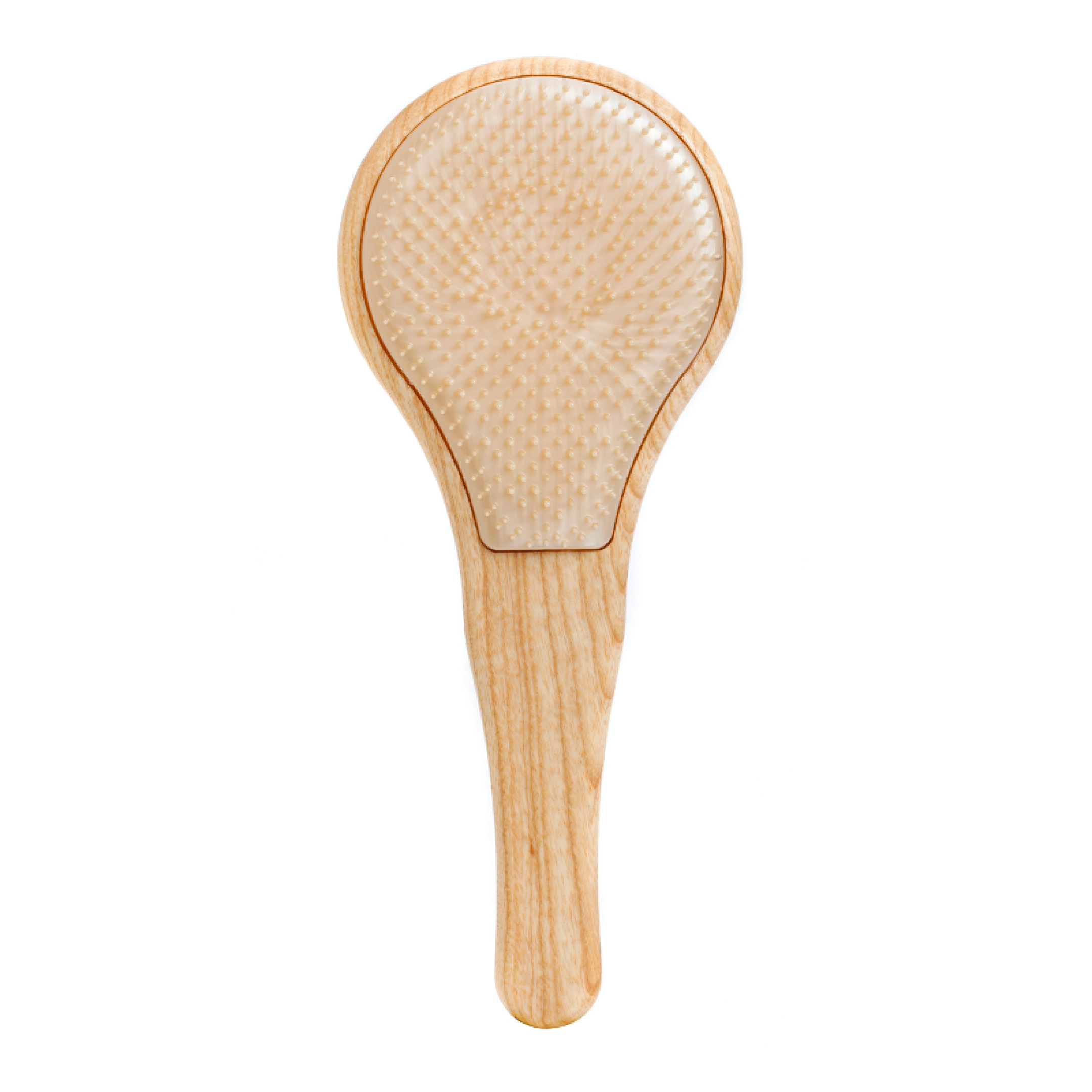 WOODEN DETANGLING BRUSH FOR FINE HAIR 1