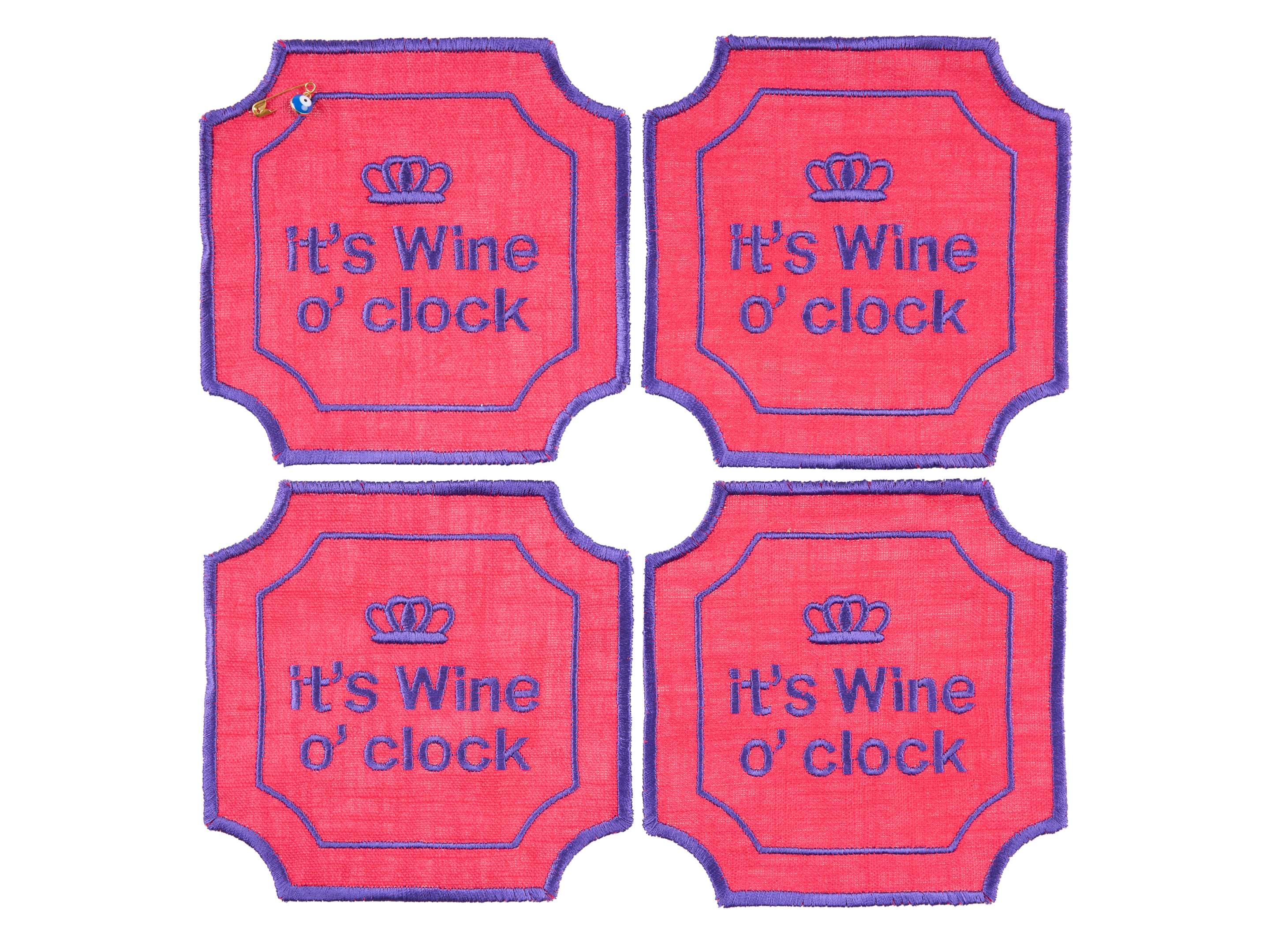 ΣΟΥΒΕΡ IT IS WINE O CLOCK ΣΕΤ 4ΤΜΧ 0