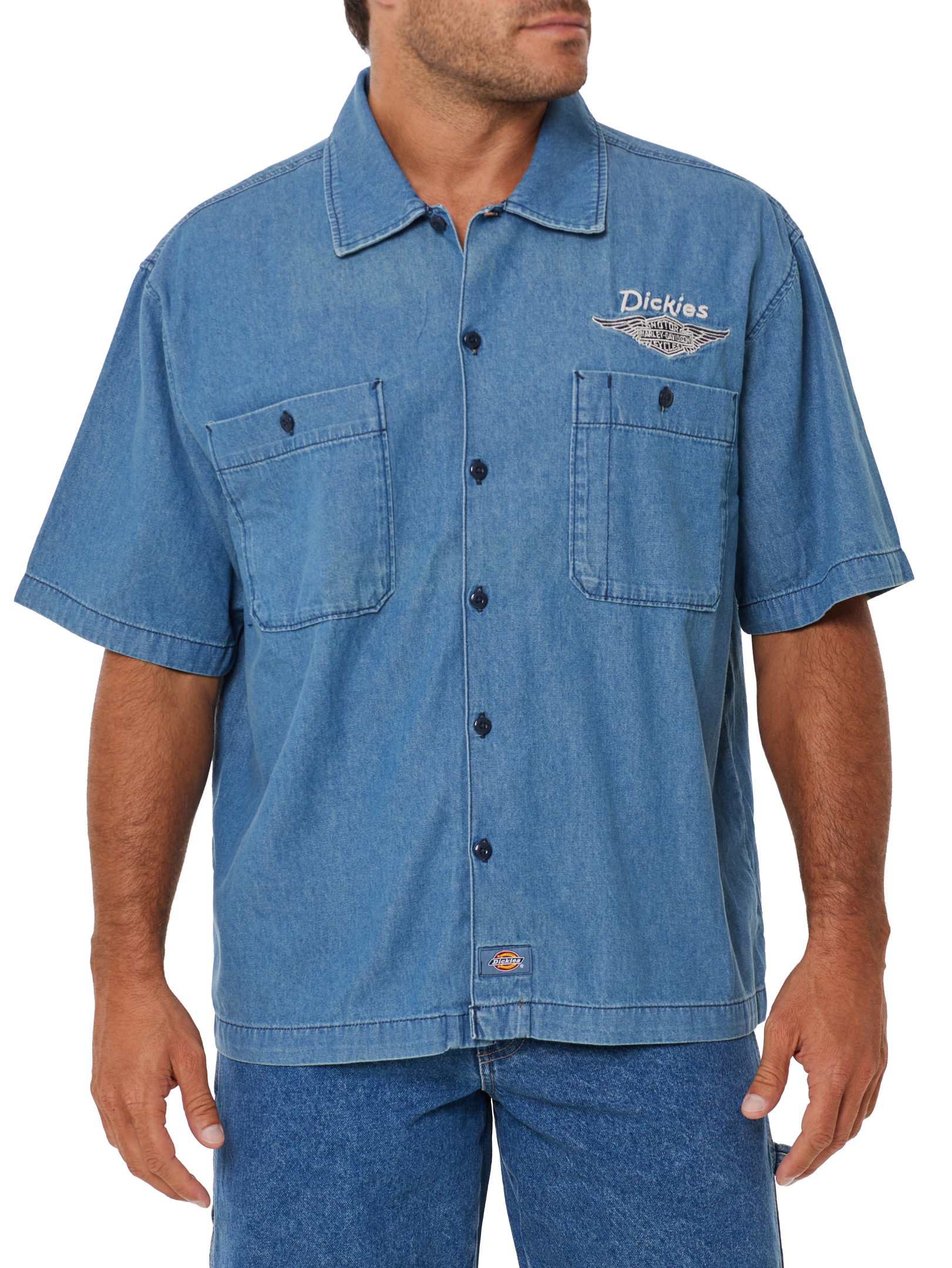 ΑΝΔΡΙΚΟ DENIM ΠΟΥΚΑΜΙΣΟ DICKIES X HD BOXY CHAMBRAY 1