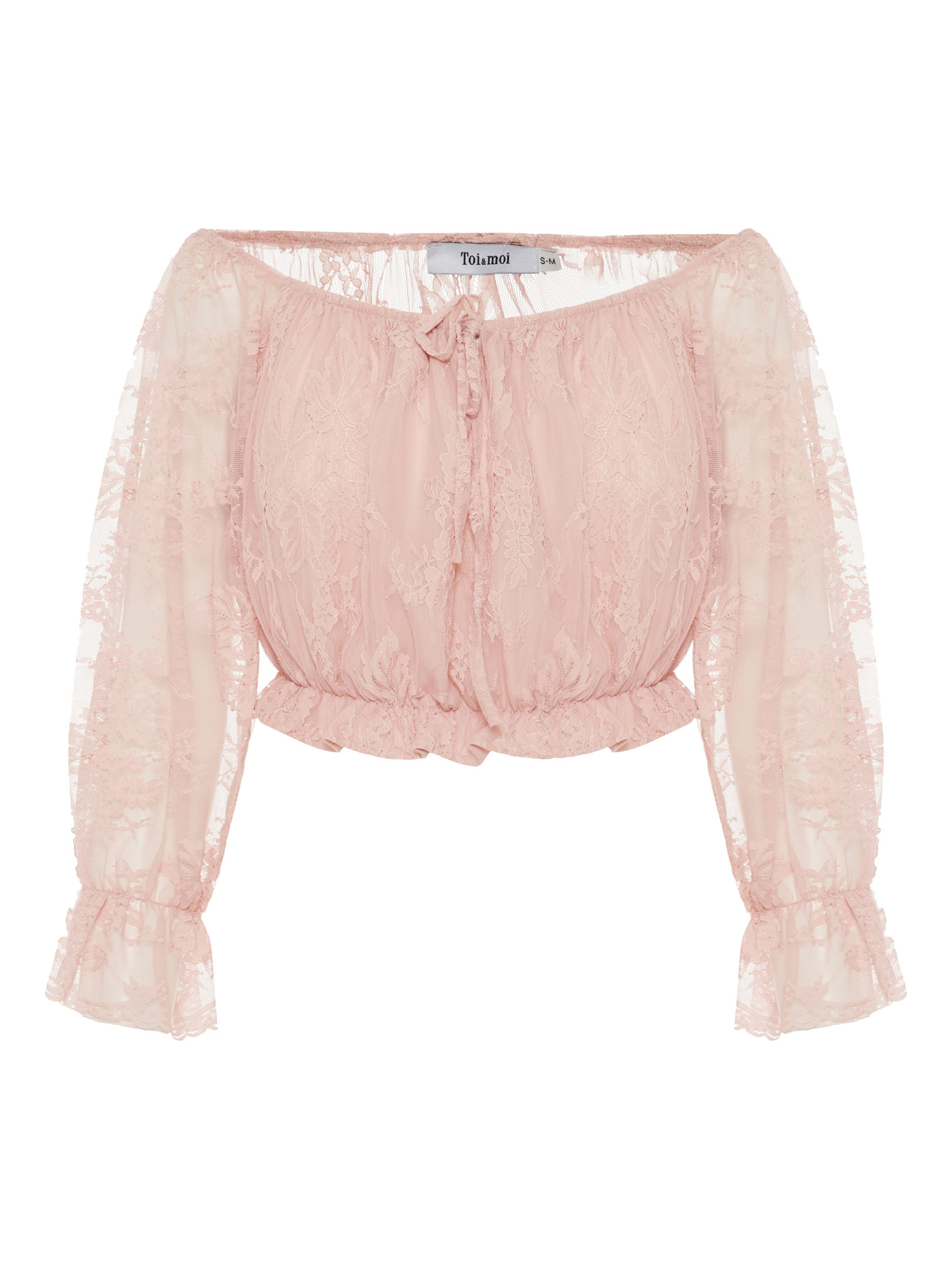 ΓΥΝΑΙΚΕΙΟ CROPPED ΤΟΠ ΜΕ ΔΑΝΤΕΛΑ 1