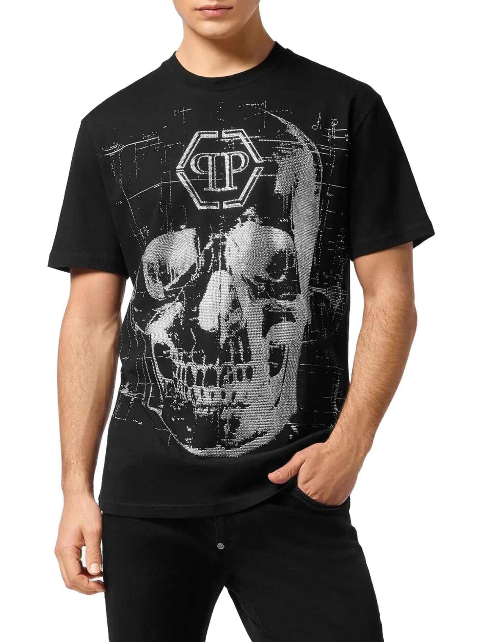 ΑΝΔΡΙΚΟ T-SHIRT SKULL STRASS 1