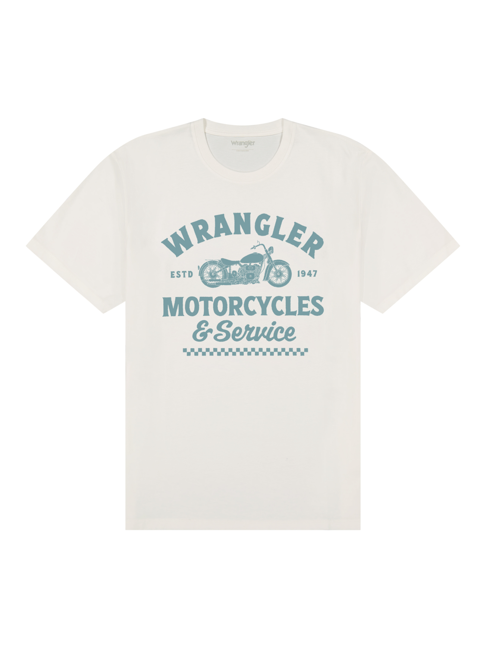 AMERICANA TEE WORN WHITE 0