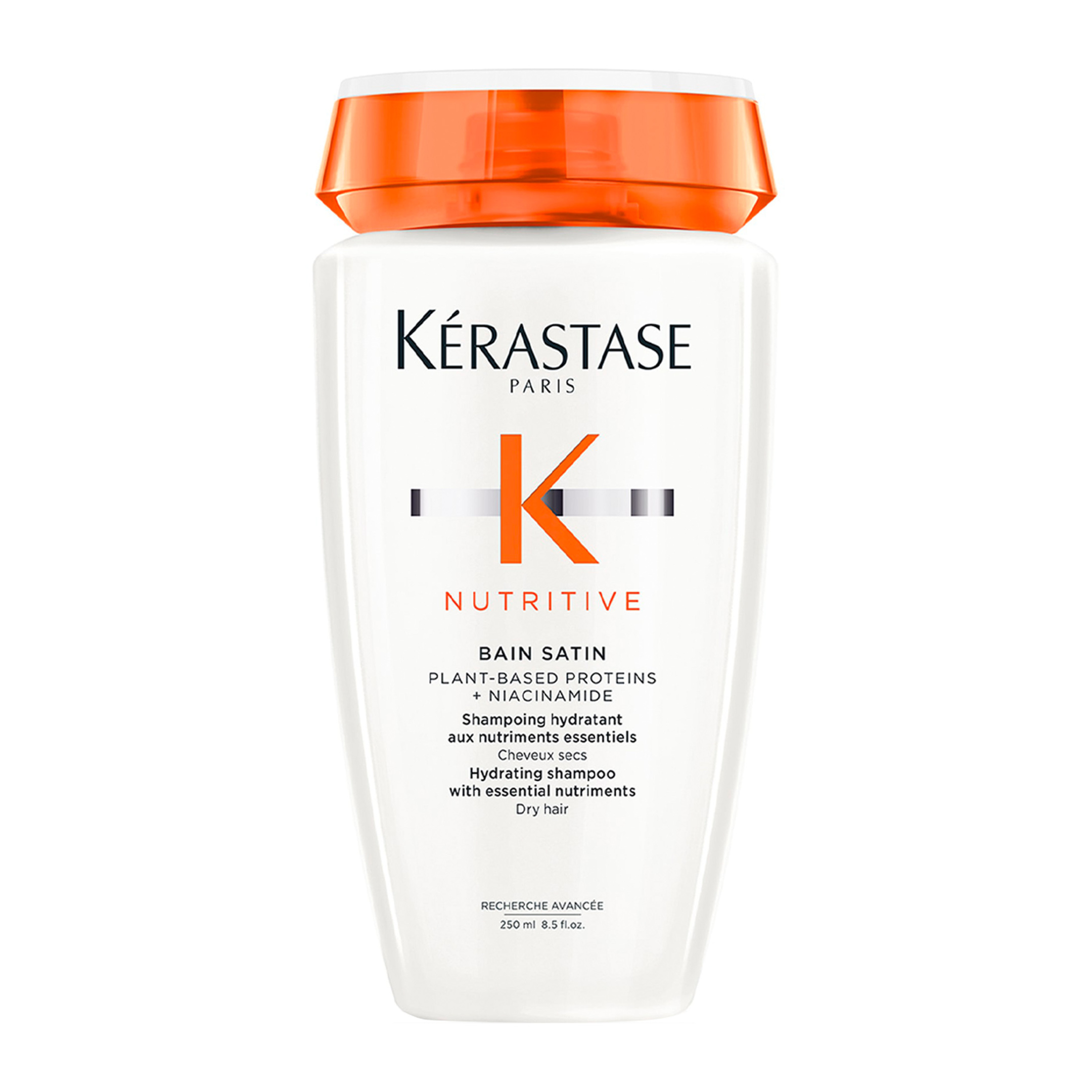 NUTRITIVE BAIN SATIN ΕΝΥΔΑΤΙΚΟ ΣΑΜΠΟΥΑΝ ΜΕ ΘΡΕΠΤΙΚΑ ΣΥΣΤΑΤΙΚΑ ΓΙΑ ΞΗΡΑ ΜΑΛΛΙΑ 1