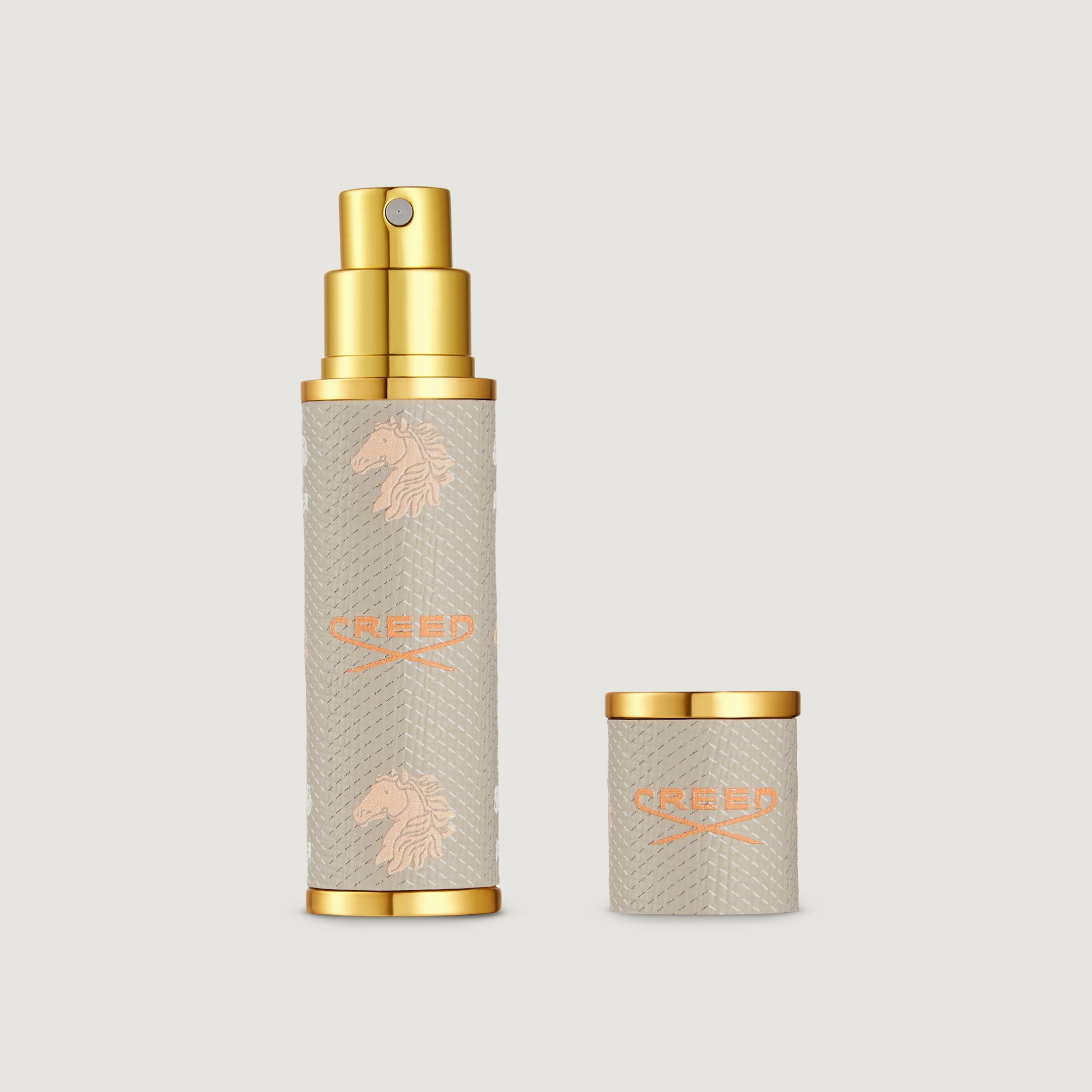REFILLABLE TRAVEL PERFUME ATOMISER BEIGE 2