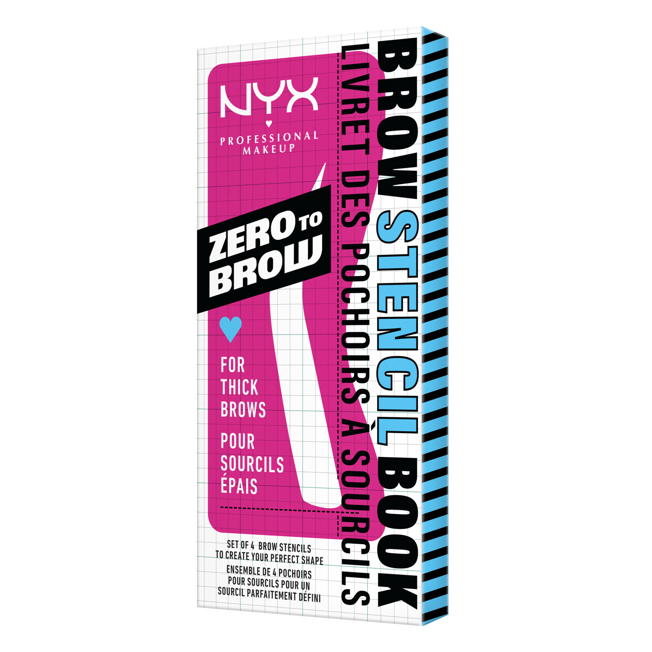 ZERO TO BROW STENCIL FOR THICK BROWS 1