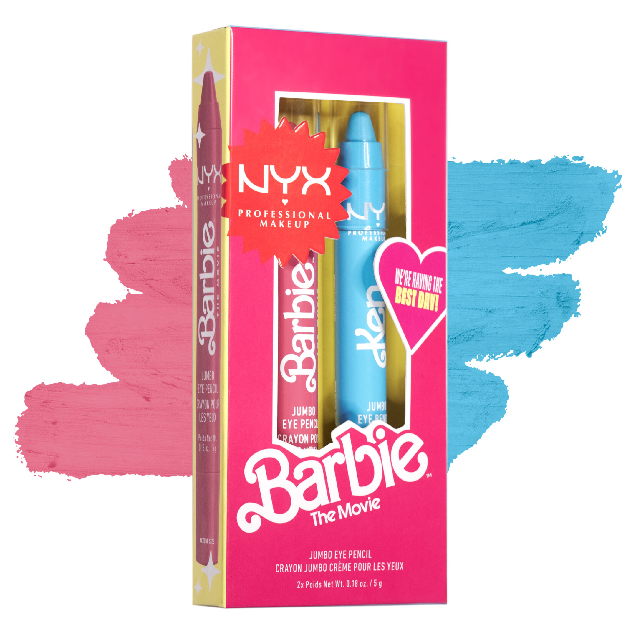 BARBIE JUMBO EYE PENCIL SET 3