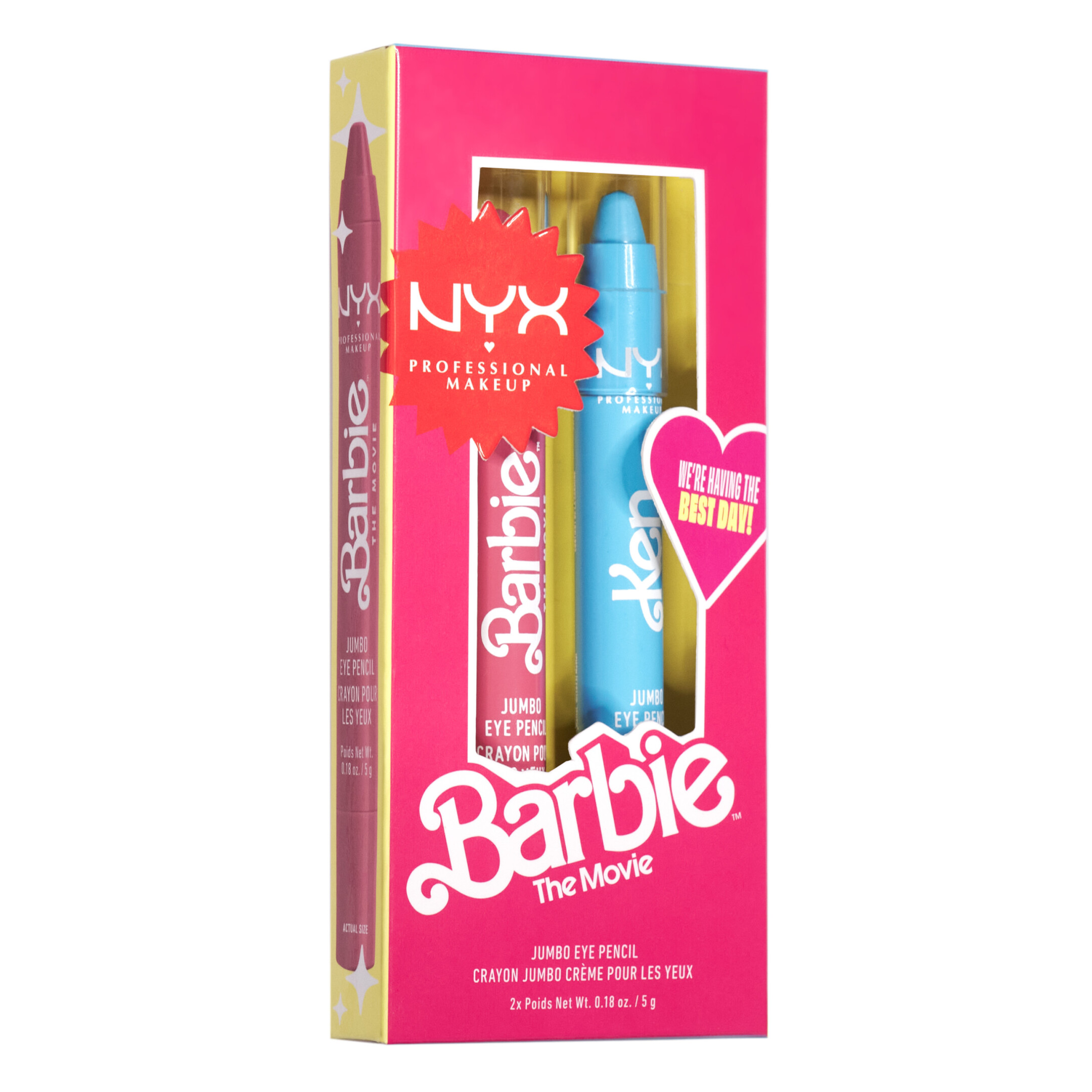 BARBIE JUMBO EYE PENCIL SET 4