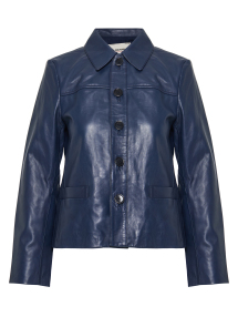 ΓΥΝΑΙΚΕΙΟ ΔΕΡΜΑΤΙΝΟ JACKET LIAMYS | Μπλε Σκούρο MARINE S