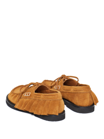 ΓΥΝΑΙΚΕΙΟ SUEDE LOAFER RUFFLE | Καφέ 604 41