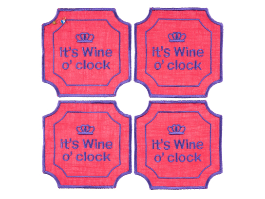 ΣΟΥΒΕΡ IT IS WINE O CLOCK ΣΕΤ 4ΤΜΧ 0