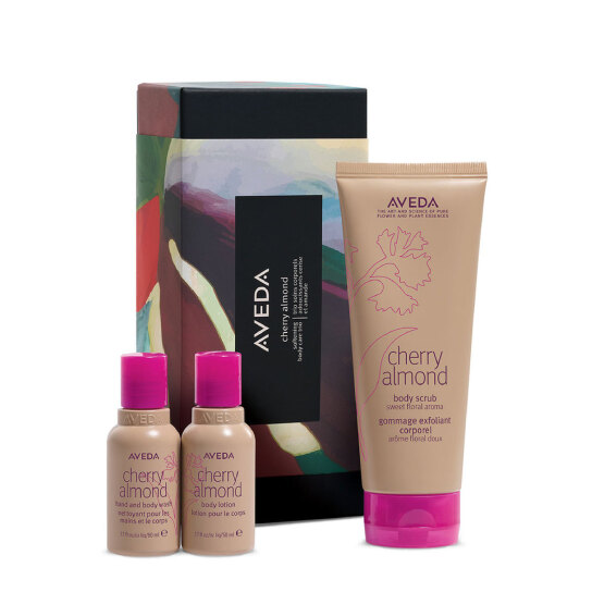 CHERRY ALMOND SOFTENING BODY CARE TRIO 0