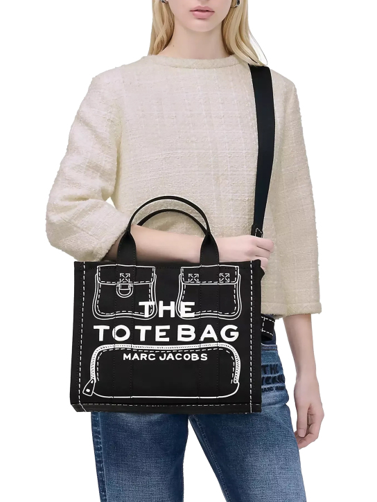 ΓΥΝΑΙΚΕΙΑ ΤΣΑΝΤΑ THE TROMPE L'OEIL CARGO CANVAS MEDIUM TOTE BAG 4