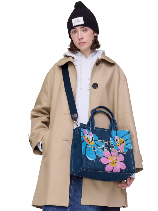 ΓΥΝΑΙΚΕΙΑ ΤΣΑΝΤΑ ΧΕΙΡΟΣ HATTIE STEWART X MARC JACOBS DENIM MEDIUM TOTE BAG 3