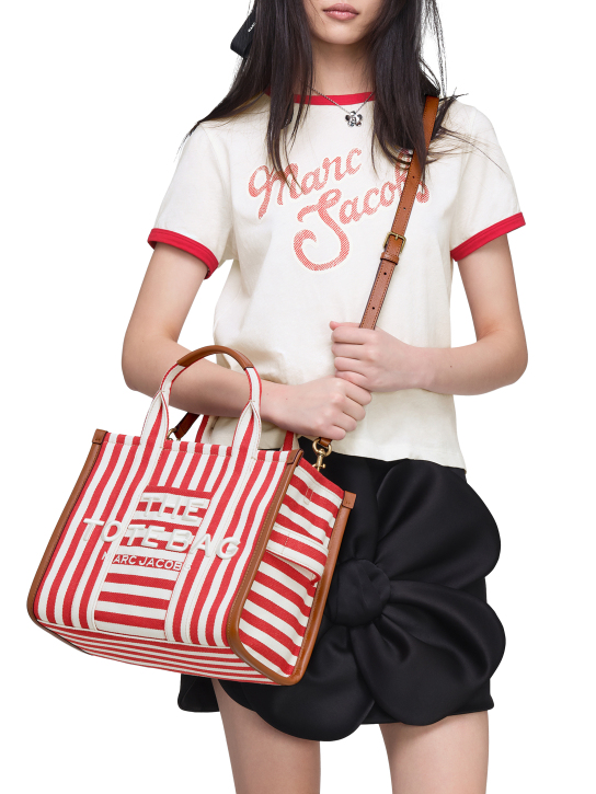 ΓΥΝΑΙΚΕΙΑ ΤΣΑΝΤΑ ΧΕΙΡΟΣ THE STRIPE CANVAS MEDIUM TOTE BAG 3