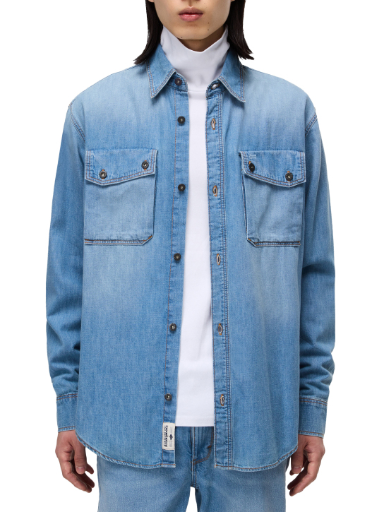 ΑΝΔΡΙΚΟ ΠΟΥΚΑΜΙΣΟ DENIM O-KIENE LS 1