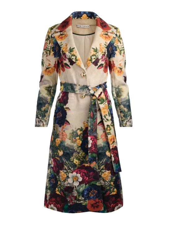 ALICE + OLIVIA Joelle Women's Coat Πολύχρωμο
