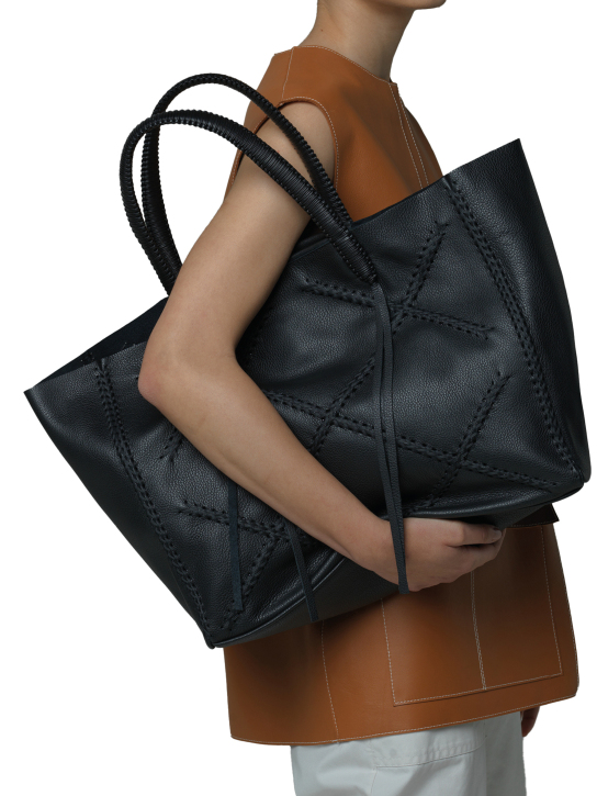 ΓΥΝΑΙΚΕΙΑ ΔΕΡΜΑΤΙΝΗ ΤΣΑΝΤΑ CROSS TOTE 4