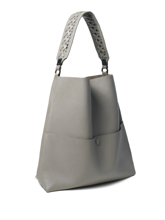 ΓΥΝΑΙΚΕΙΑ ΔΕΡΜΑΤΙΝΗ ΤΣΑΝΤΑ ΩΜΟΥ SLIM M STITCH TOTE 2