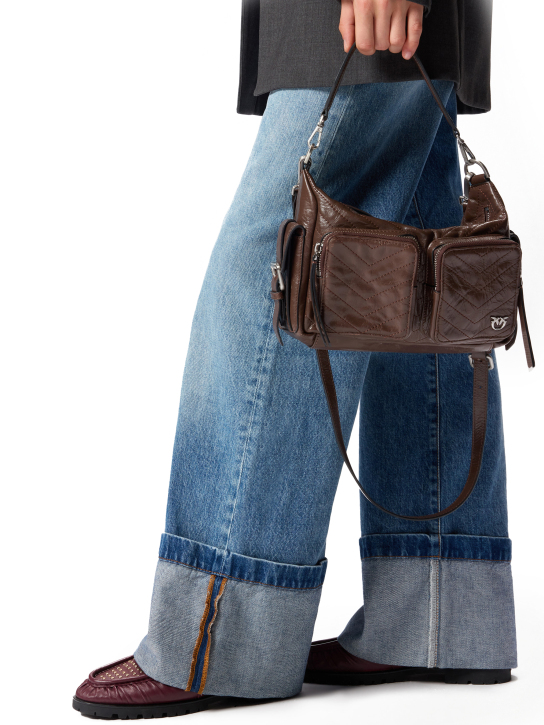 ΓΥΝΑΙΚΕΙΑ ΔΕΡΜΑΤΙΝΗ ΤΣΑΝΤΑ ΧΙΑΣΤΙ CARGO CAMERA BAG  3