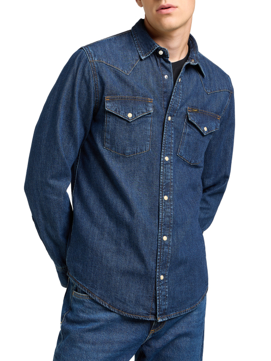 ΑΝΔΡΙΚΟ DENIM ΠΟΥΚΑΜΙΣΟ WESTERN 1