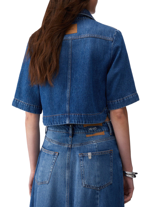 ΓΥΝΑΙΚΕΙΟ CROPPED DENIM ΠΟΥΚΑΜΙΣΟ 2