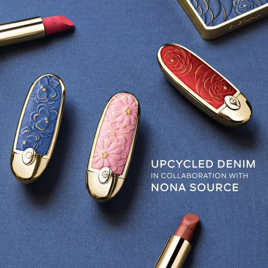 ROUGE G BLOOMING DENIM THE DOUBLE MIRROR JEWEL CASE - LIMITED EDITION THE CUSTOMISABLE ULTRA-CARE LIPSTICK 7