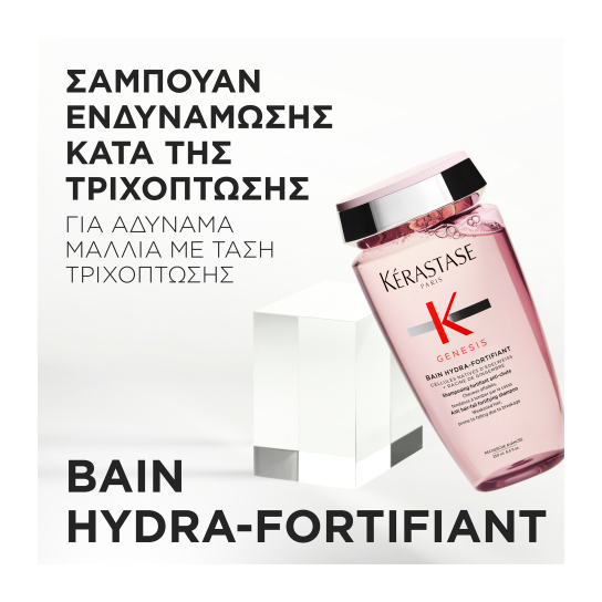 GENESIS BAIN HYDRA FORTIFIANT ΣΑΜΠΟΥΑΝ ΚΑΤΑ ΤΗΣ ΤΡΙΧΟΠΩΣΗΣ ΓΙΑ ΛΙΠΑΡΑ/ΛΕΠΤΑ ΜΑΛΛΙΑ   2