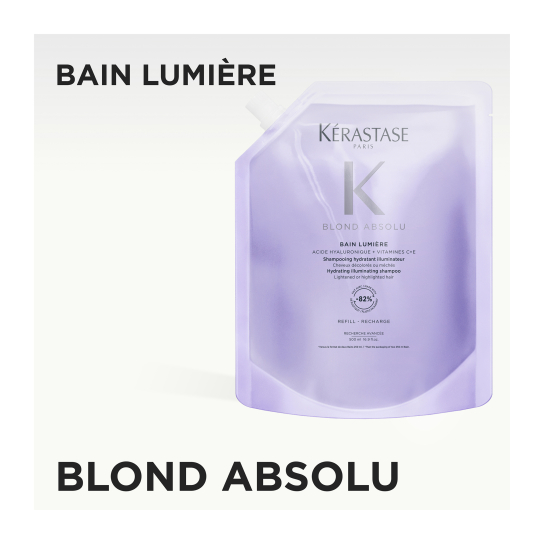 BLOND ABSOLU REFILL ΣΑΜΠΟΥΑΝ BAIN LUMIERE ΓΙΑ ΣΥΝΤΗΡΗΣΗ ΤΩΝ ΞΑΝΘΩΝ ΒΑΜΜΕΝΩΝ ΜΑΛΛΙΩΝ 1