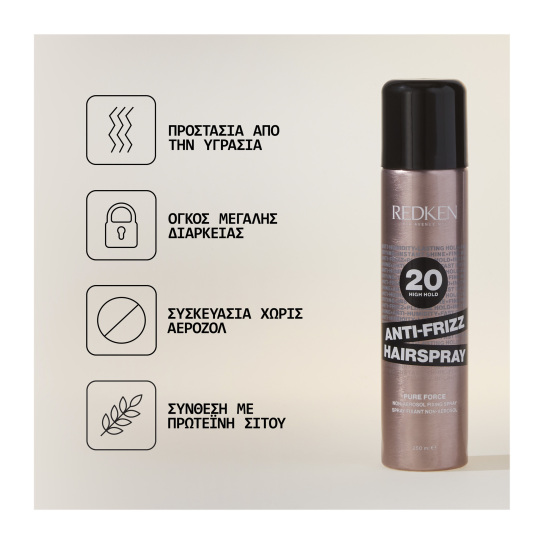 ANTI FRIZZ HAIRSPRAY ΣΠΡΕΙ ΜΑΛΛΙΩΝ ΠΡΟΣΤΑΣΙΑΣ ΑΠΟ ΤΟ ΦΡΙΖΑΡΙΣΜΑ 3