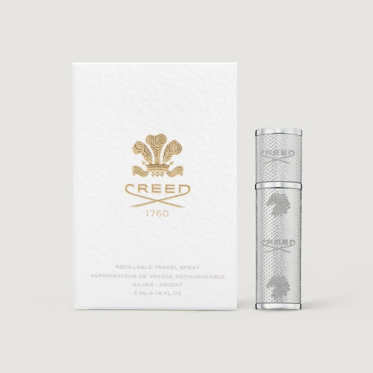 REFILLABLE TRAVEL PERFUME ATOMISER SILVER 1