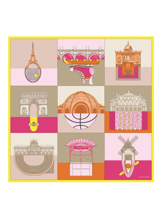 ΓΥΝΑΙΚΕΙΟ ΦΟΥΛΑΡΙ ΜΕ ΜΟΤΙΒΟ ENERGIC CITY SILK SCARF 90 0