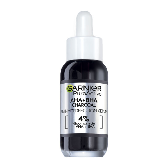 PURE ACTIVE AHA+ BHA CHARCOAL ANTI IMPERFECTION SERUM 3