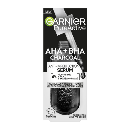 PURE ACTIVE AHA+ BHA CHARCOAL ANTI IMPERFECTION SERUM 5