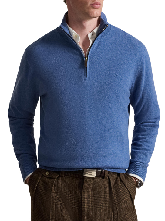 ΑΝΔΡΙΚΟ ΜΑΛΛΙΝΟ ΠΟΥΛΟΒΕΡ HALF-ZIP 1