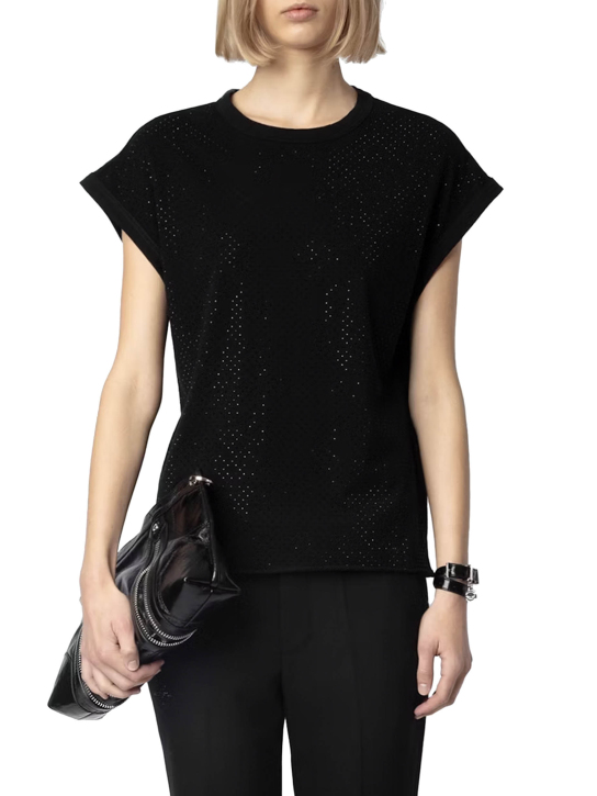 ΓΥΝΑΙΚΕΙΟ T-SHIRT ΜΕ ΚΡΥΣΤΑΛΛΟΥΣ CECILIA 1