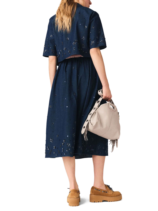 ΓΥΝΑΙΚΕΙΟ CROP DENIM ΠΟΥΚΑΜΙΣΟ  2